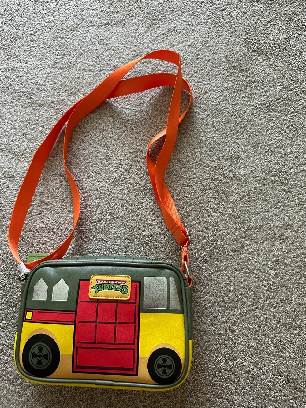 Teenage Mutant Ninja Turtles Kids Orange and Yellow Crossbody Bag